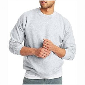 Men’s EcoSmart Fleece Crewneck Sweatshirt – 1 or 2-Pack | Sustainable, Unisex Fit, Big & Tall