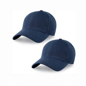 2-Pack Classic Structured Baseball Caps – Adjustable Snapback Ball Caps for Custom Embroider
