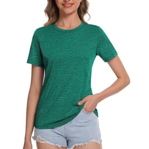 Sun Protection Athletic Running Workout Tee Tops