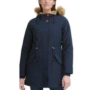 Women's Packable Puffer Jacket - Lightweight Winter Warm Long Quilted Puffer Coat (blue)